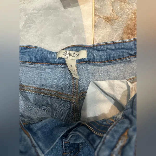 Style & Co. Blue Straight Leg Jeans - Image 2