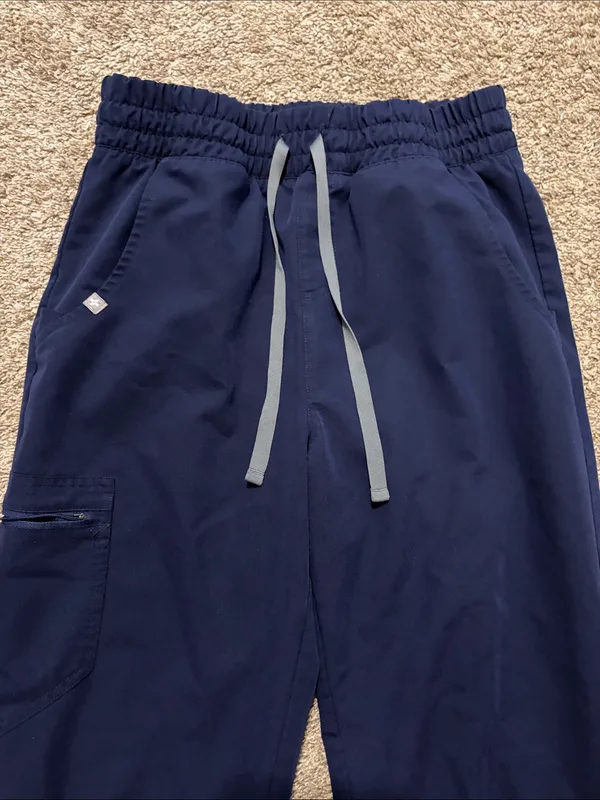 Figs Women’s Navy Blue Zamora Jogger Scrub Pants Small Tall - Image 4