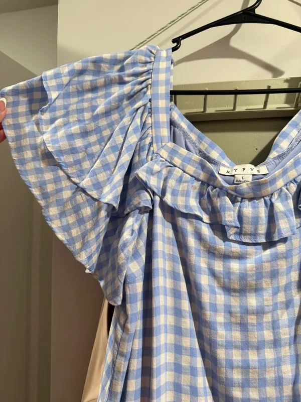 HYFVE Blue Gingham Dress - Image 2