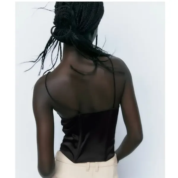 Nwot Zara Black Bloggers Fav Corset Top Xs - Image 3