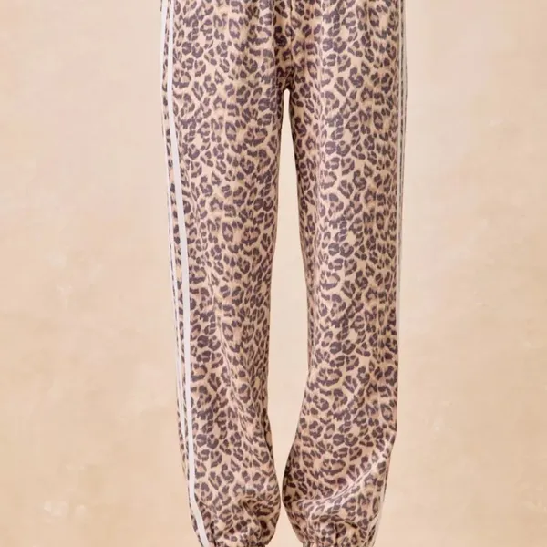 BiBi Side Lines Leopard Track Pants‎ Size XL - Image 13