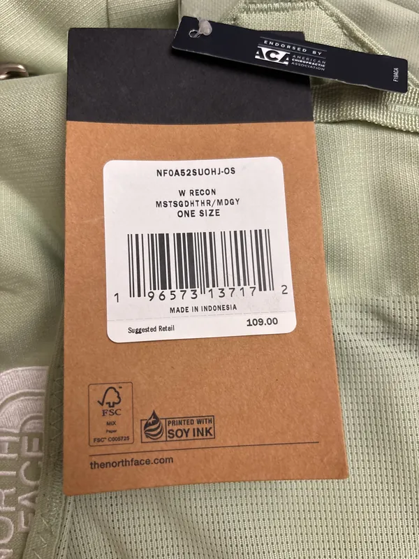 The North Face Womens Recon Laptop Backpack Misty Sage Dark Heather/Meld Grey - Image 4