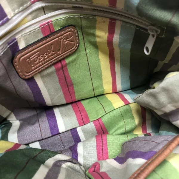 Fossil I Small Fabric/Leather Handbag - Image 5