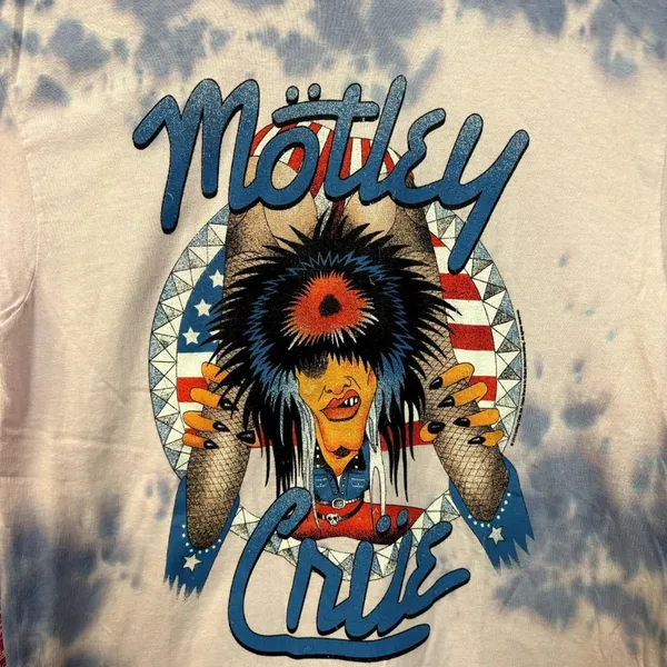 Motley Crue Girls Girls Girls Animated Heavy Metal Tie Dye L - Image 2