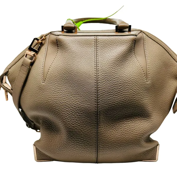 Alexander Wang Leather Toffee Caramel Emile Gold Hardware Satchel Bag Size Large - Image 2