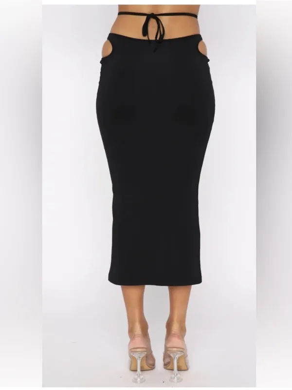 White Fox Boutique "New Sensations" Midi Skirt - Image 3