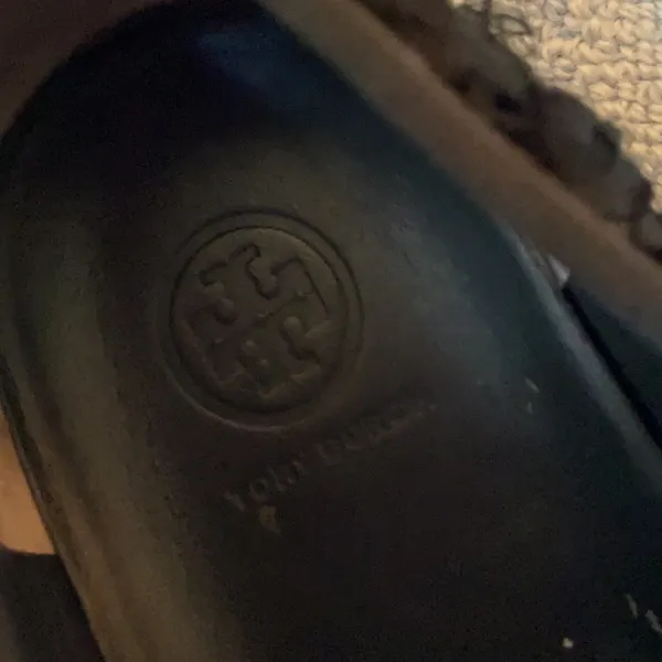 Tory Burch flower fabric sneakers leather lining - Image 7