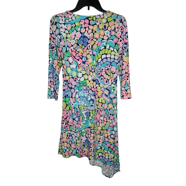 Lilly Pulitzer Women's Dress Ariana Asymmetrical Swing Gypsy Jungle Colorful XS‎ - Image 7
