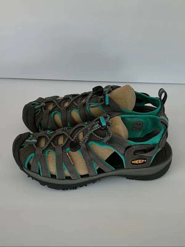 Keen Women's Gray and Teal Sport Sandals - Image 4