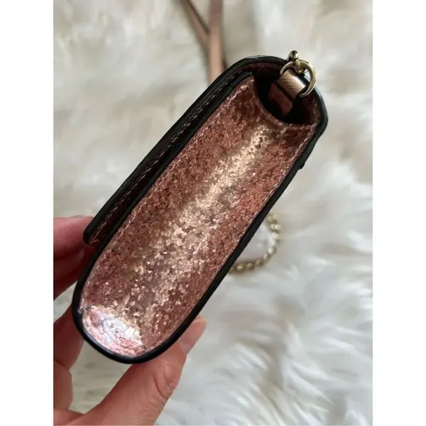 KATE SPADE NEW YORK pale pink GLITTER crossbody bag retails for $350 - Image 3