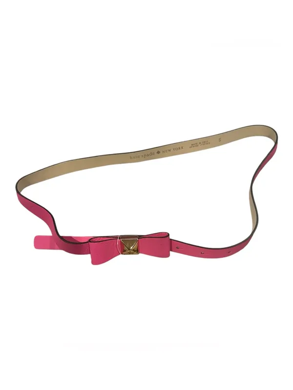 Kate Spade pink bow leather belt S - Image 2