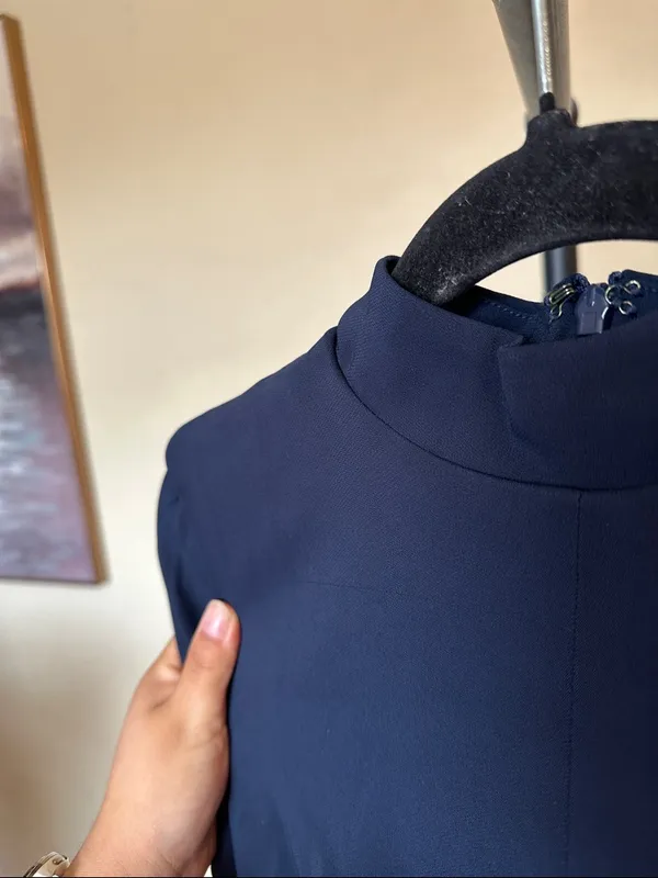 House of CB 'Mahalia' Navy Long Sleeve Mini‎ Dress NWOT Small - Image 7