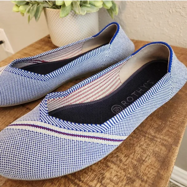 Rothy's Retired Blue Mirror Flats - Image 3