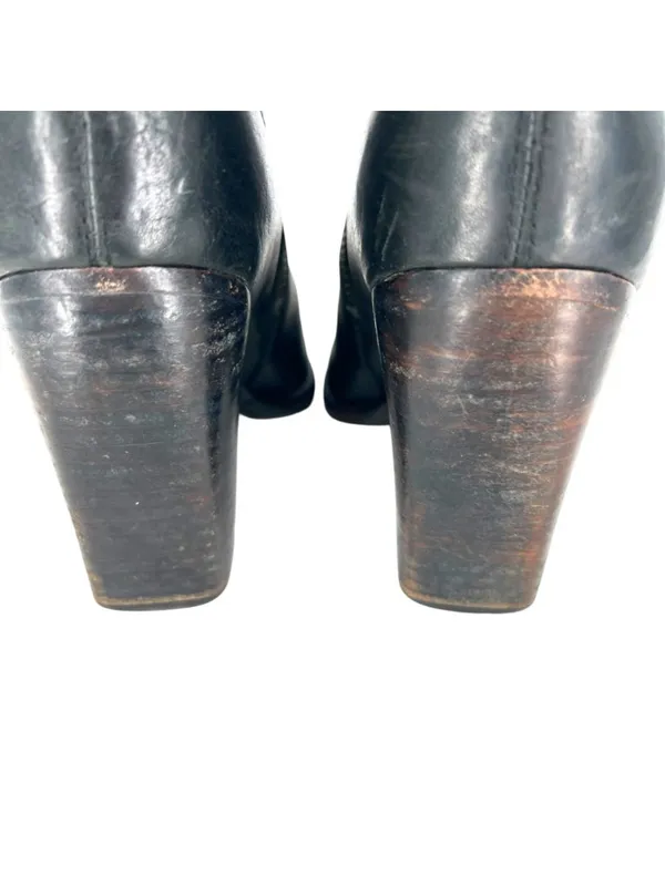 Frye Patty Artisan Zip Black Leather Ankle Boots Womens Edgy Western Size 8 - Image 5