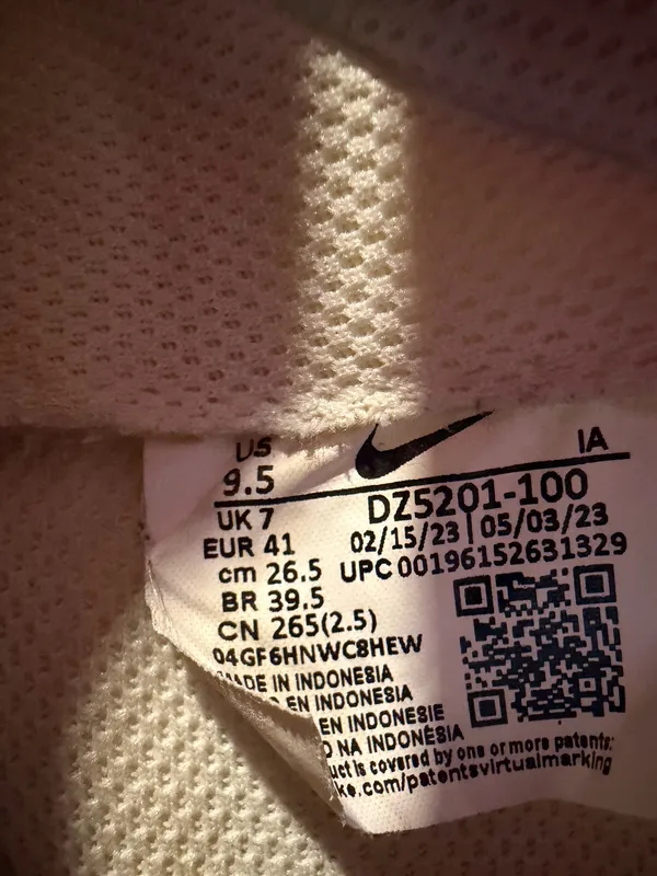 Nike Waffle Debut Sneakers White Orange Leopard - Image 9