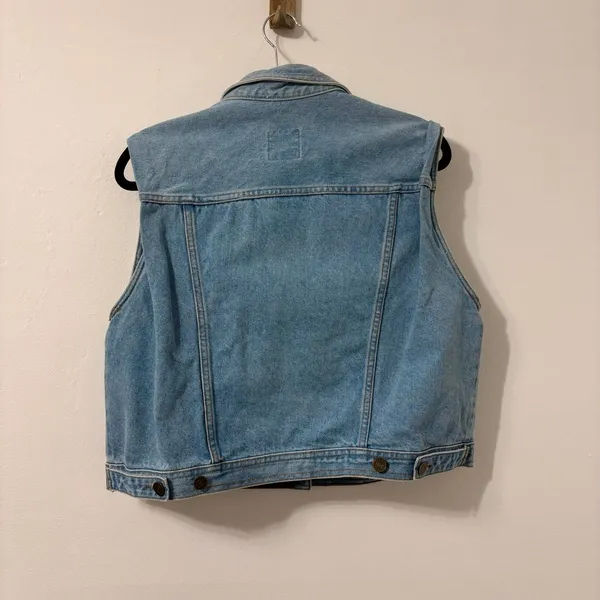 American Vintage Vintage SunBelt Denim Roadhouse Bar Vest Sz XL - Image 2