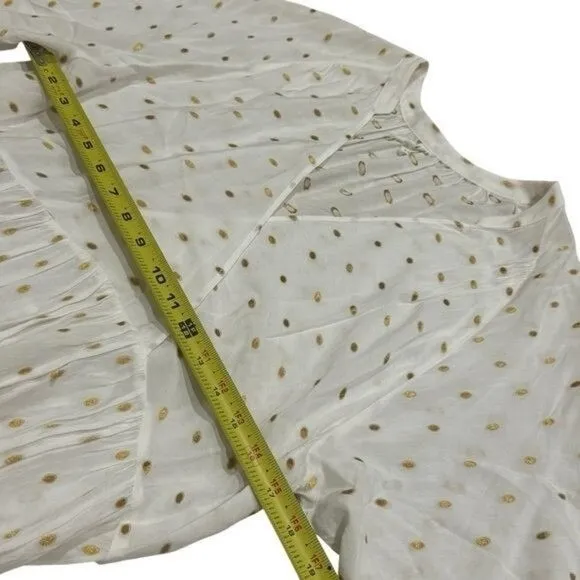 Anthropologie Augustine Tiered Sheer Maxi Dress Milk Maid Cottagecore Feminine L - Image 9