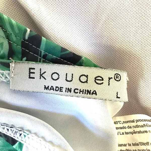 Ekouaer green leaf bikini top - Image 7