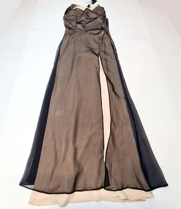 NBD Calla Gown in Black & Nude XS - Image 4