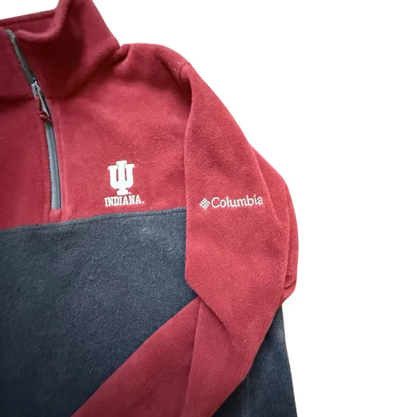 Columbia Fleece Quarter Zip Fleece Pullover IU Indiana Hoosiers‎ Size SMALL - Image 2