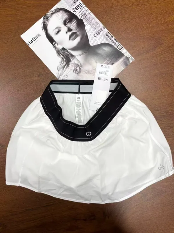 Alo sports tennis skirt white versatile and classic design - Image 2