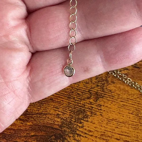 Delicate Gold Cross Pendant Necklace - Image 6