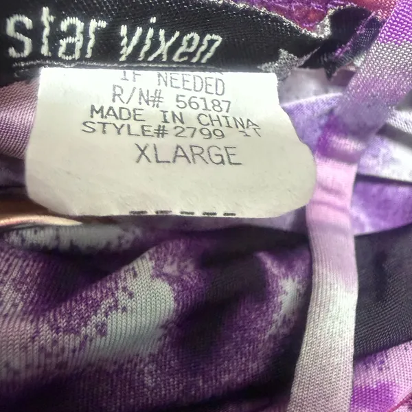 Star Vixen Purple and Black Abstract Maxi - Image 7