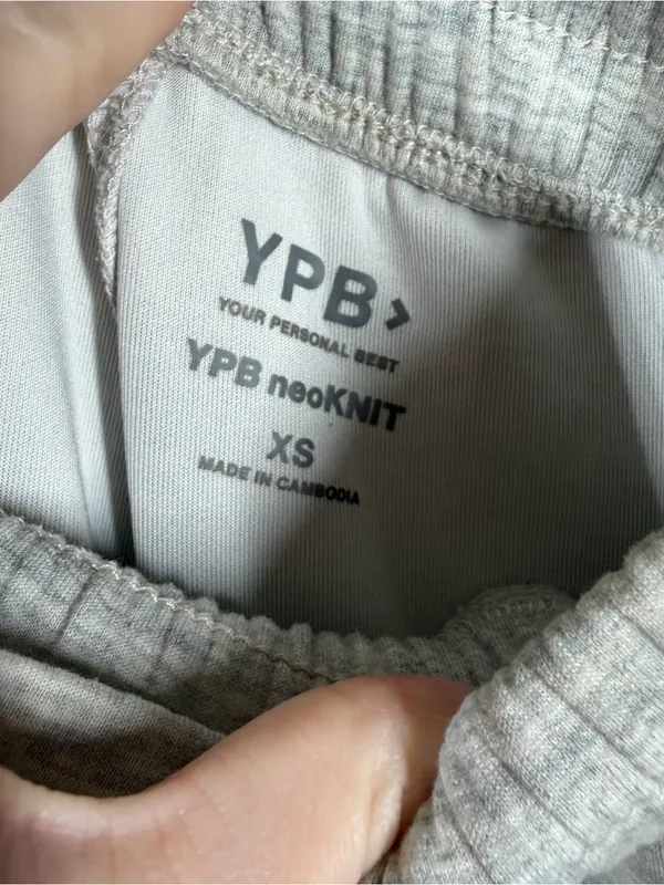 Abercrombie & Fitch YPB Heather Grey Neoknit High Rise Jogger Sweatpants - Image 4