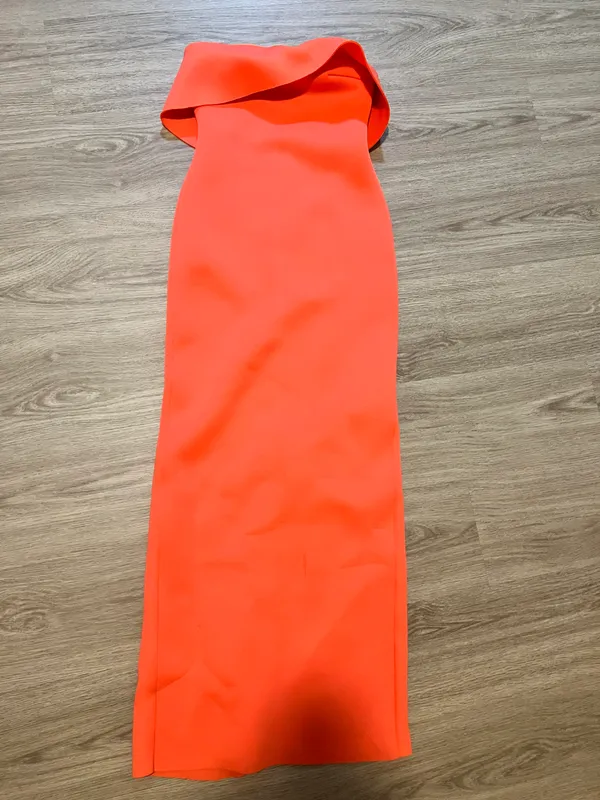 ASOS Orange Strapless Maxi Dress - Image 5