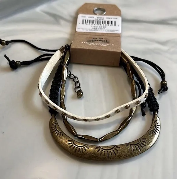 American Eagle NWT Trio Bracelet Stack 🌞💫 - Image 4