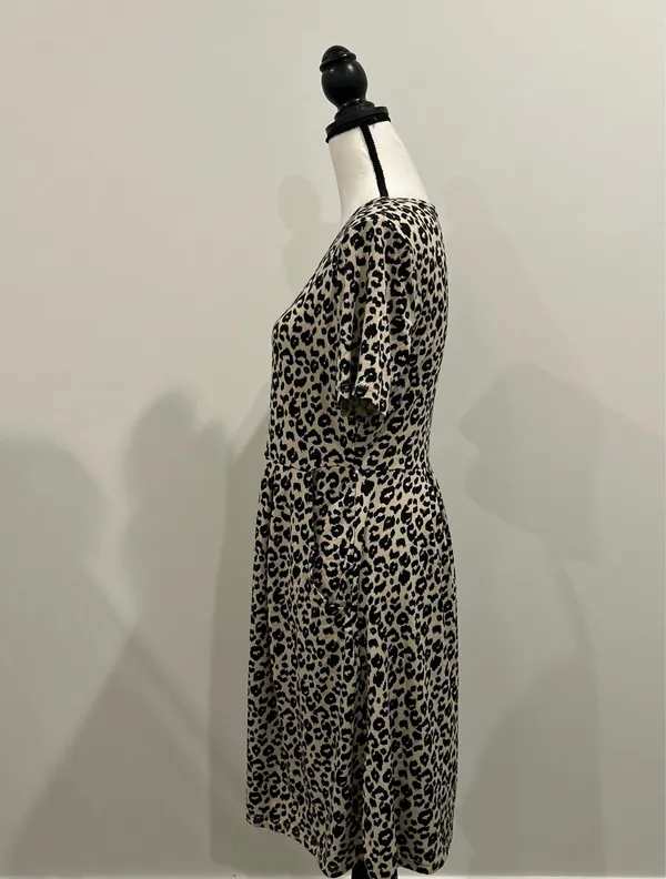Leopard Print Dress Multiple Size M - Image 3