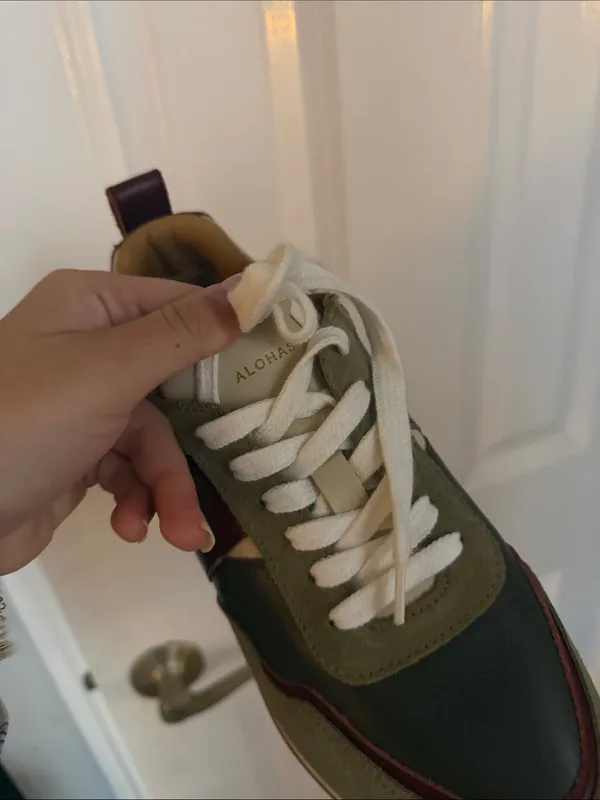 ALOHAS TB015 Sneakers - Olive Green Slip-On Sneakers - Image 9