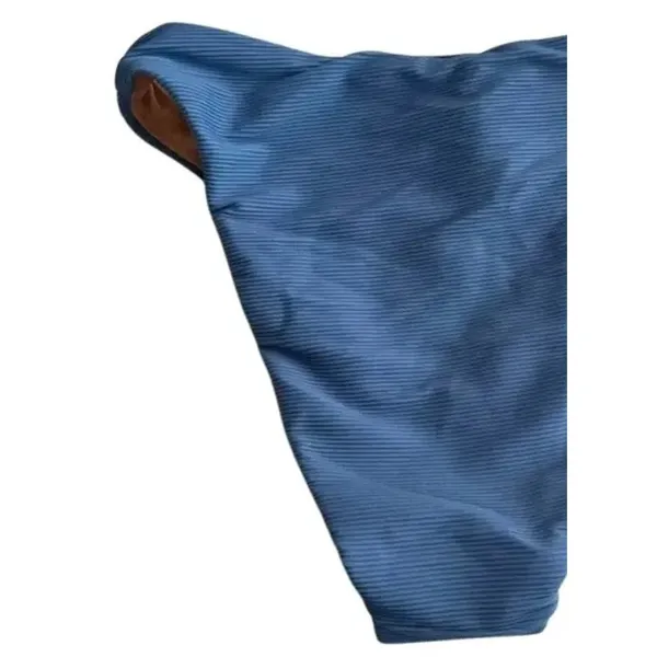 NWT J. Crew 80s Ribbed High Rise High Leg Cheeky Bikini Swim Bottom XS Blue - Image 7