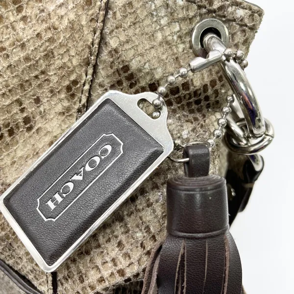 Coach Park Python Hobo Shoulder Bag F24383 Quiet Luxury Statement Elevated‎ Glam - Image 7