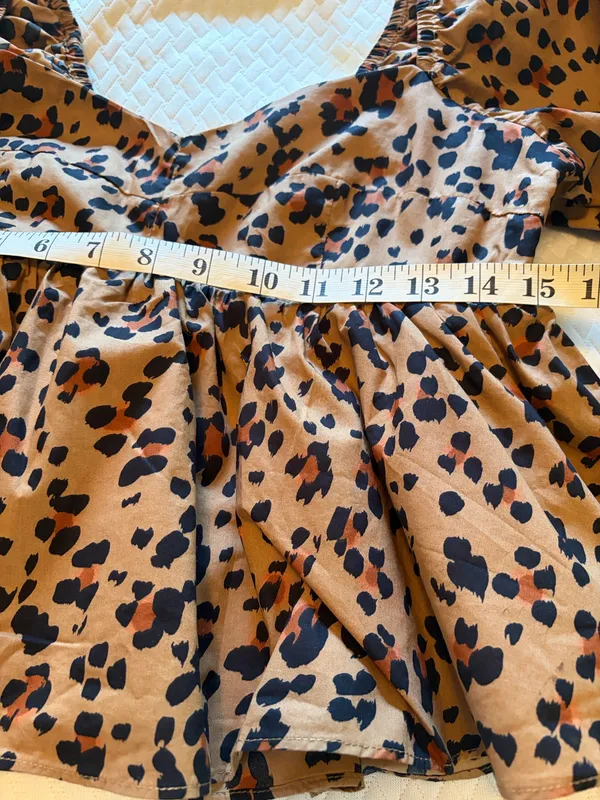English Factory leopard print peplum top - Image 2