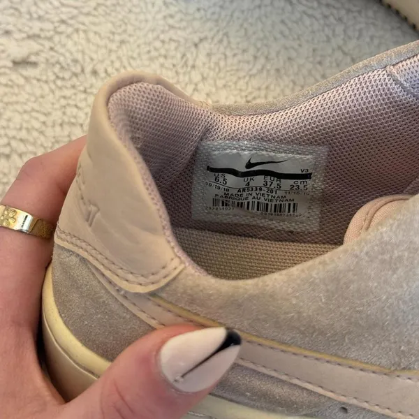 Nike | Air Force 1 Sage Low Blush Pink Platform Sneakers - Image 2