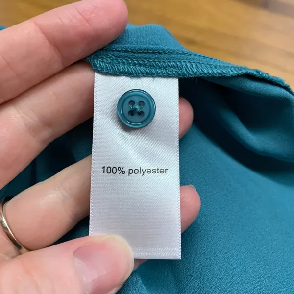 Maurices Button Down Top Womens Size XL Teal‎ Knot Front Long Sleeve Blouse NWT - Image 6