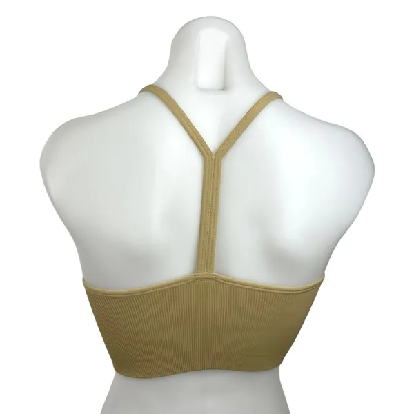 Set Active Women's Yellow Sleeveless Scoop Neck Activewear Sports Top Size XS - Image 2