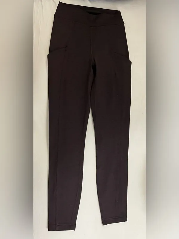 Lululemon SET Suede Tank Top & Leggings Dark Espresso Size 4 Retails $158 - Image 12