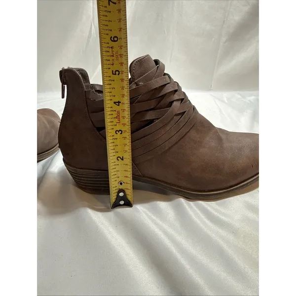 The North Face XJL Ankle Boots Brown Women’s US 7M Leather Zip Up 1.5” Heel - Image 11