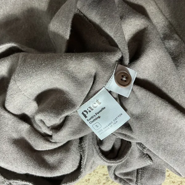 Pact Organic Cotton Lounge Set Blazer Cardigan Joggers S/M 2 Piece‎ Set - Image 6