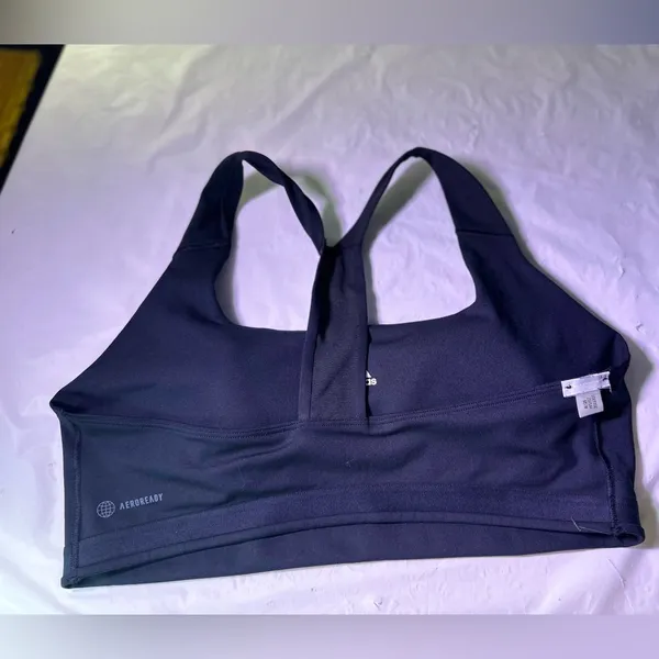 Adidas Women's Classic Black Sports Bra - Image 5