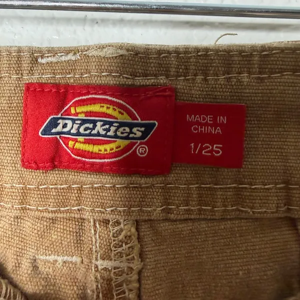 Dickies Womens Cargo Pants Brown Tan Utility Workwear Straight Leg‎ Size 1/25 - Image 2
