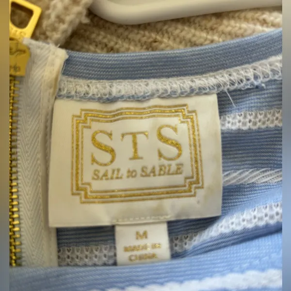 STS sail to sable blue and white striped dress - Image 6