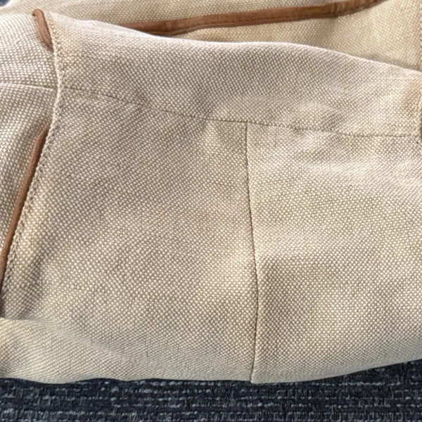 Tory Burch Shoulder Bag Canvas Leather Gold Logo Handbag Ladies Natural/Brown - Image 15