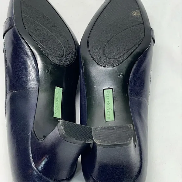 Easy Spirit Leather Slip On Heel‎ Women 8.5 Dark Purle Business Timeless Comfort - Image 9