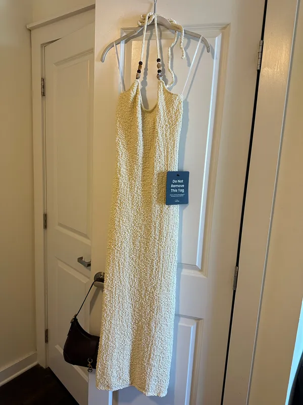 Lulus NWT White Beaded Dress - Image 6