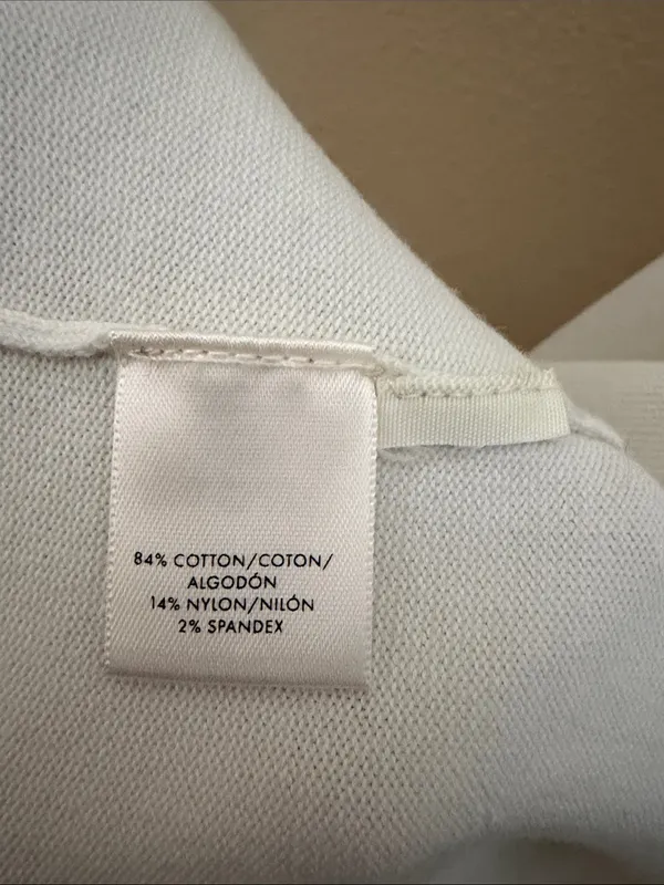 Ann Taylor Cream Open-Front Blazer Cardigan - Image 3