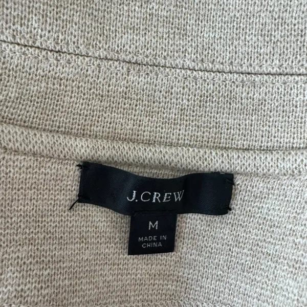 J.Crew - Sophie Open Front Sweater Blazer Beige Sz M - Image 6