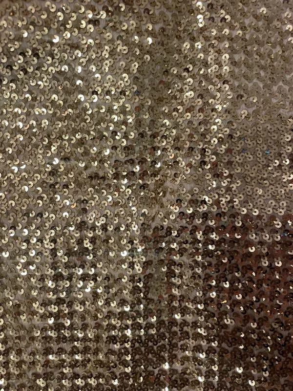 Gold Sequin Mini Skirt Size M - Image 3